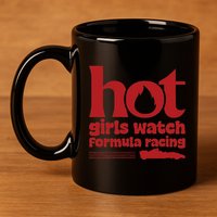 Hot Watch Formula Racing Fast Cars Racetrack Fan 11oz C Handle Ceramic Mug