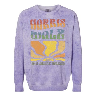 Harris Waltz For A Brighter Tomorrow Kamala Harris Waltz Colorblast Crewneck Sweatshirt