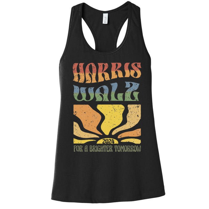 Harris Waltz For A Brighter Tomorrow Kamala Harris Waltz Women's Racerback Tank