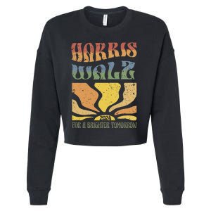 Harris Waltz For A Brighter Tomorrow Kamala Harris Waltz Cropped Pullover Crew