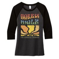 Harris Waltz For A Brighter Tomorrow Kamala Harris Waltz Women's Tri-Blend 3/4-Sleeve Raglan Shirt