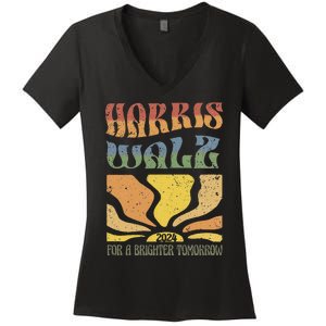 Harris Waltz For A Brighter Tomorrow Kamala Harris Waltz Women's V-Neck T-Shirt