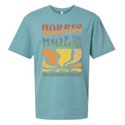 Harris Waltz For A Brighter Tomorrow Kamala Harris Waltz Sueded Cloud Jersey T-Shirt