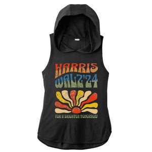 Harris Waltz For A Brighter Tomorrow Kamala Harris Waltz Ladies PosiCharge Tri-Blend Wicking Draft Hoodie Tank