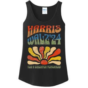 Harris Waltz For A Brighter Tomorrow Kamala Harris Waltz Ladies Essential Tank