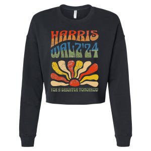 Harris Waltz For A Brighter Tomorrow Kamala Harris Waltz Cropped Pullover Crew