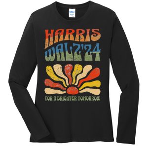 Harris Waltz For A Brighter Tomorrow Kamala Harris Waltz Ladies Long Sleeve Shirt