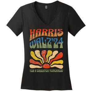 Harris Waltz For A Brighter Tomorrow Kamala Harris Waltz Women's V-Neck T-Shirt