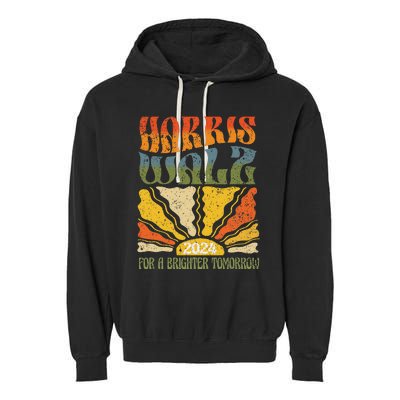 Harris Waltz For A Brighter Tomorrow Kamala Harris Waltz Garment-Dyed Fleece Hoodie