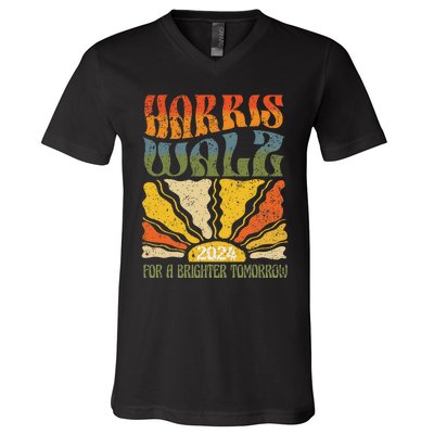 Harris Waltz For A Brighter Tomorrow Kamala Harris Waltz V-Neck T-Shirt