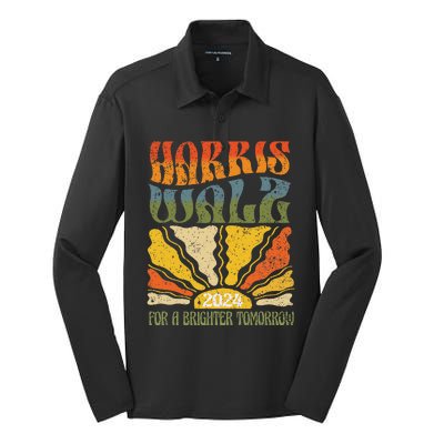 Harris Waltz For A Brighter Tomorrow Kamala Harris Waltz Silk Touch Performance Long Sleeve Polo