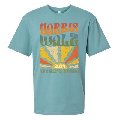 Harris Waltz For A Brighter Tomorrow Kamala Harris Waltz Sueded Cloud Jersey T-Shirt