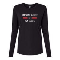 Herschel Walker For Senate Womens Cotton Relaxed Long Sleeve T-Shirt