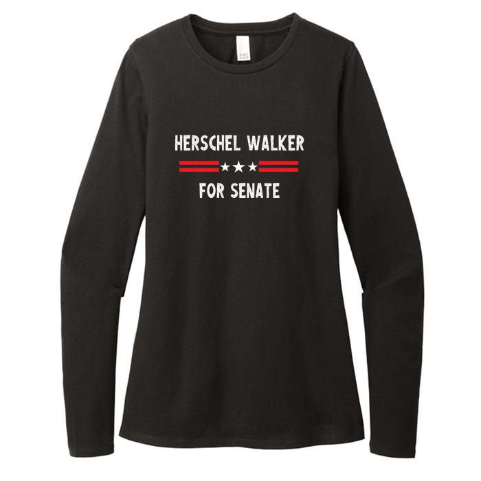 Herschel Walker For Senate Womens CVC Long Sleeve Shirt