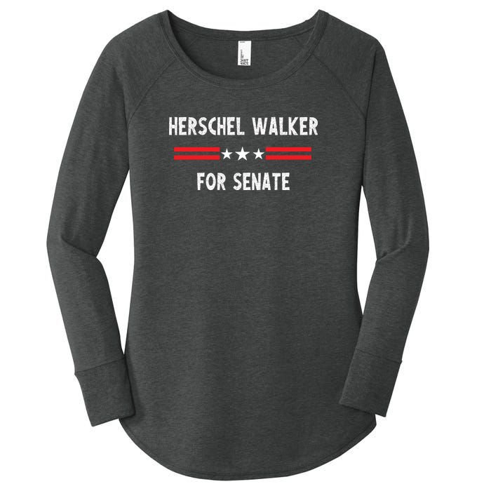 Herschel Walker For Senate Women's Perfect Tri Tunic Long Sleeve Shirt