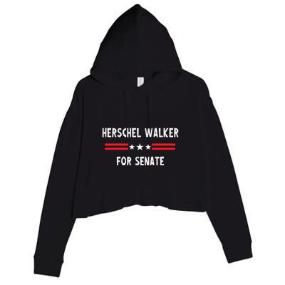 Herschel Walker For Senate Crop Fleece Hoodie