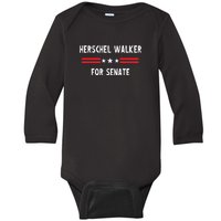 Herschel Walker For Senate Baby Long Sleeve Bodysuit