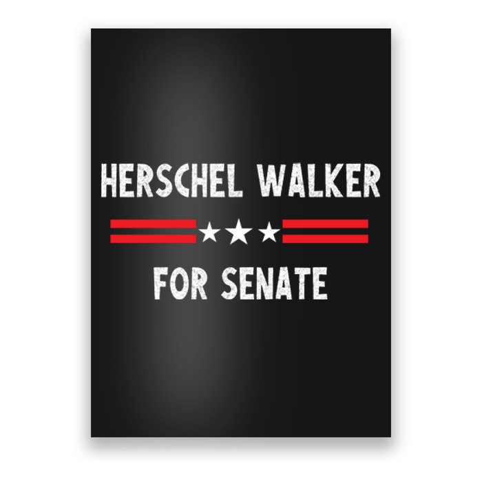 Herschel Walker For Senate Poster