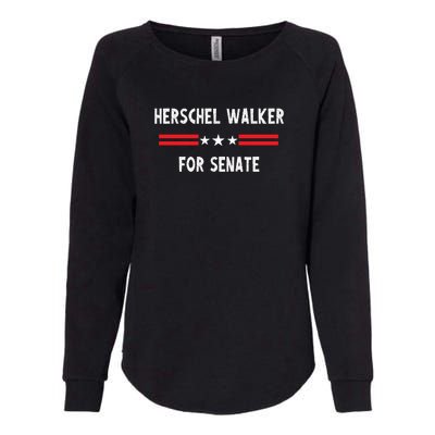 Herschel Walker For Senate Womens California Wash Sweatshirt