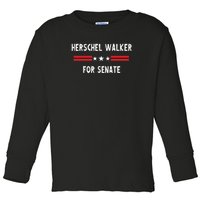 Herschel Walker For Senate Toddler Long Sleeve Shirt