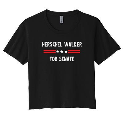 Herschel Walker For Senate Women's Crop Top Tee