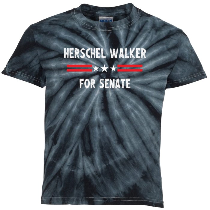 Herschel Walker For Senate Kids Tie-Dye T-Shirt