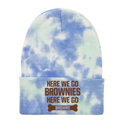 Here We Go Brownies Here We Go Browns Tie Dye 12in Knit Beanie