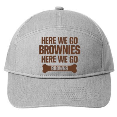 Here We Go Brownies Here We Go Browns 7-Panel Snapback Hat