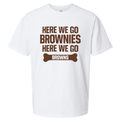 Here We Go Brownies Here We Go Browns Sueded Cloud Jersey T-Shirt