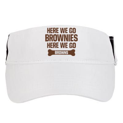 Here We Go Brownies Here We Go Browns Adult Drive Performance Visor