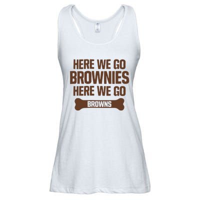 Here We Go Brownies Here We Go Browns Ladies Essential Flowy Tank