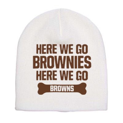 Here We Go Brownies Here We Go Browns Short Acrylic Beanie