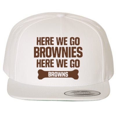 Here We Go Brownies Here We Go Browns Wool Snapback Cap