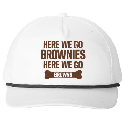 Here We Go Brownies Here We Go Browns Snapback Five-Panel Rope Hat