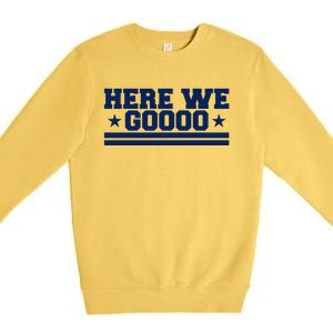 Here We Go Dallas Football Premium Crewneck Sweatshirt