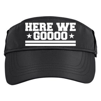 Here We Go Dallas Football Adult Drive Performance Visor
