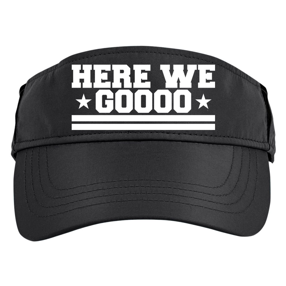Here We Go Dallas Football Adult Drive Performance Visor