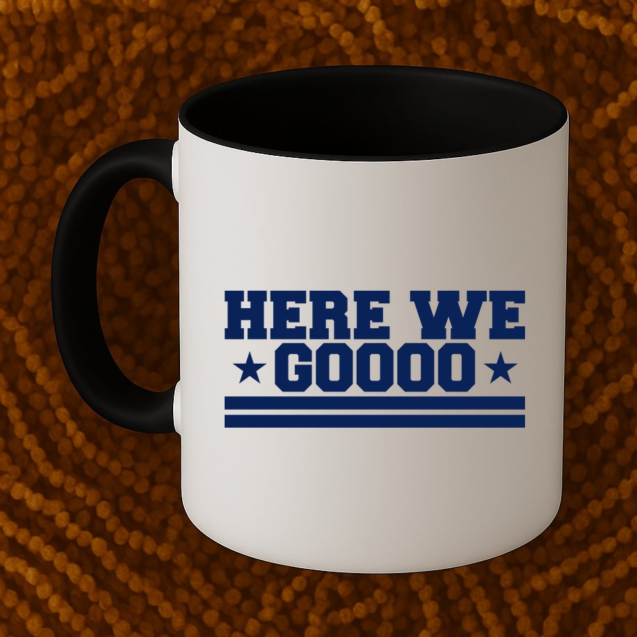 Here We Go Dallas Football Mug