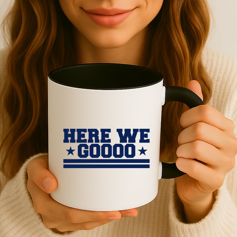 Here We Go Dallas Football Mug