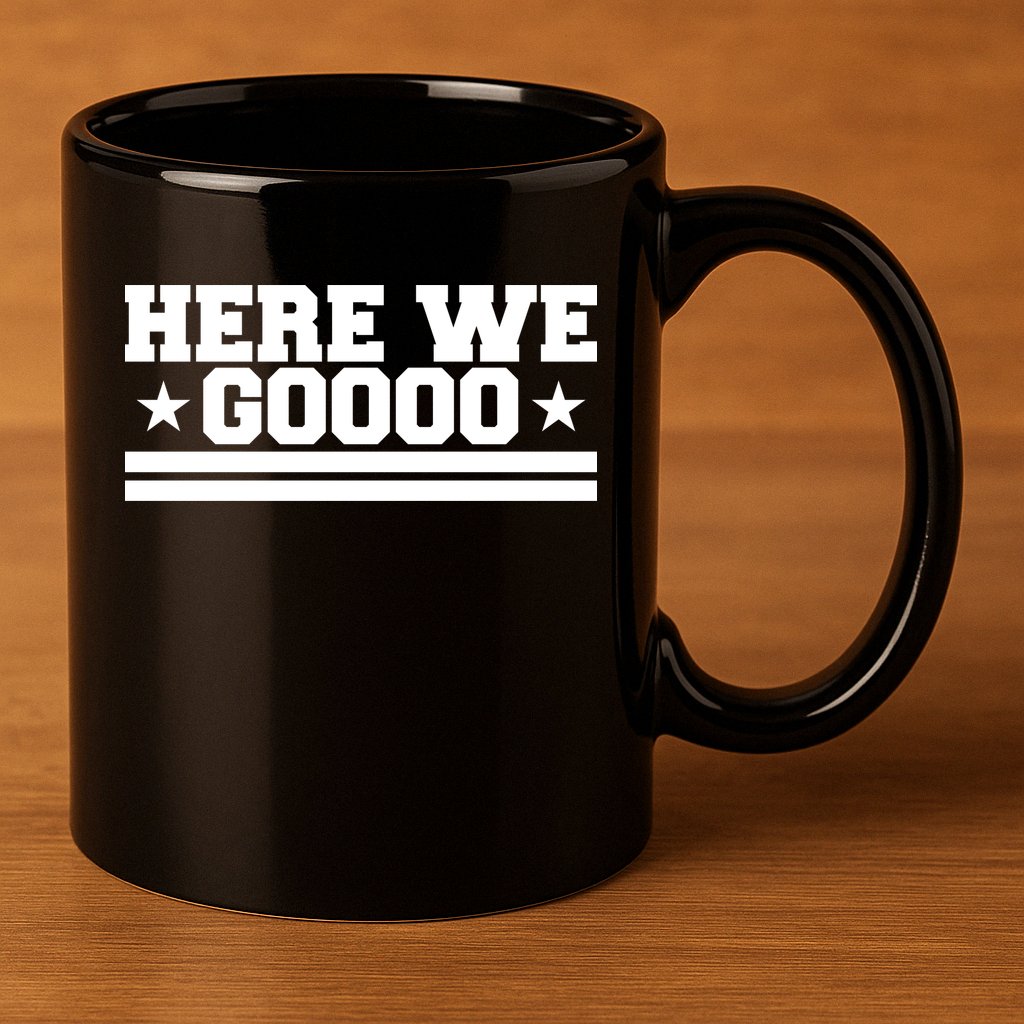 Here We Go Dallas Football 11oz C Handle Ceramic Mug