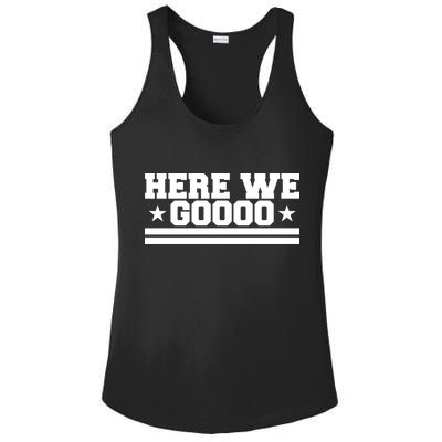 Here We Go Dallas Football Ladies PosiCharge Competitor Racerback Tank