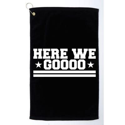 Here We Go Dallas Football Platinum Collection Golf Towel