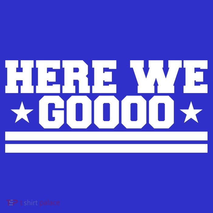 Here We Go Dallas Football Poster