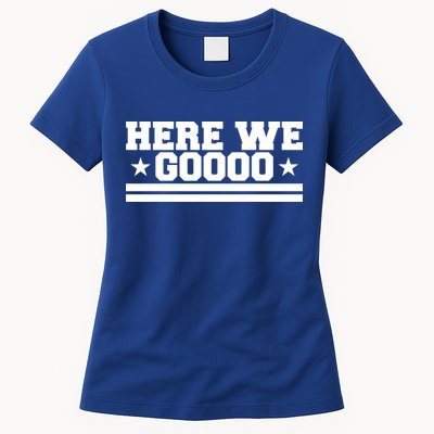 Here We Go Dallas Football Womens T-Shirt