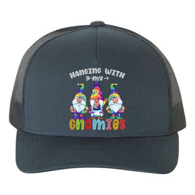 Hanging With Gnomies Gnome Merry Christmas Tie Dye Pajamas Yupoong Adult 5-Panel Trucker Hat