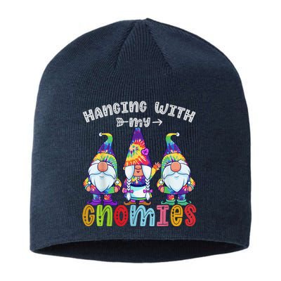 Hanging With Gnomies Gnome Merry Christmas Tie Dye Pajamas Sustainable Beanie