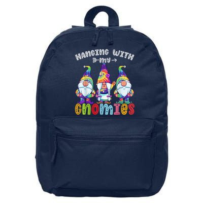 Hanging With Gnomies Gnome Merry Christmas Tie Dye Pajamas 16 in Basic Backpack