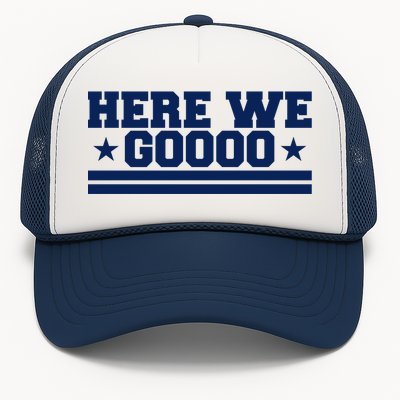 Here We Go Dallas Football Fan Trucker Hat