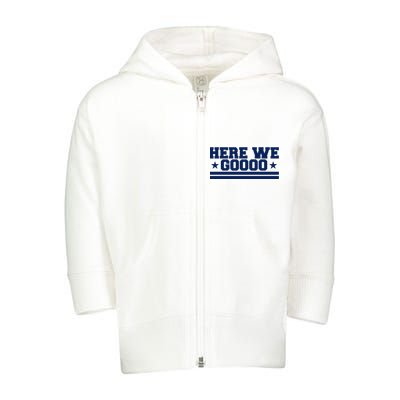 Here We Go Dallas Football Fan Toddler Zip Fleece Hoodie