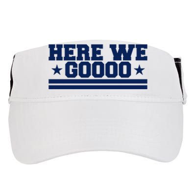 Here We Go Dallas Football Fan Adult Drive Performance Visor